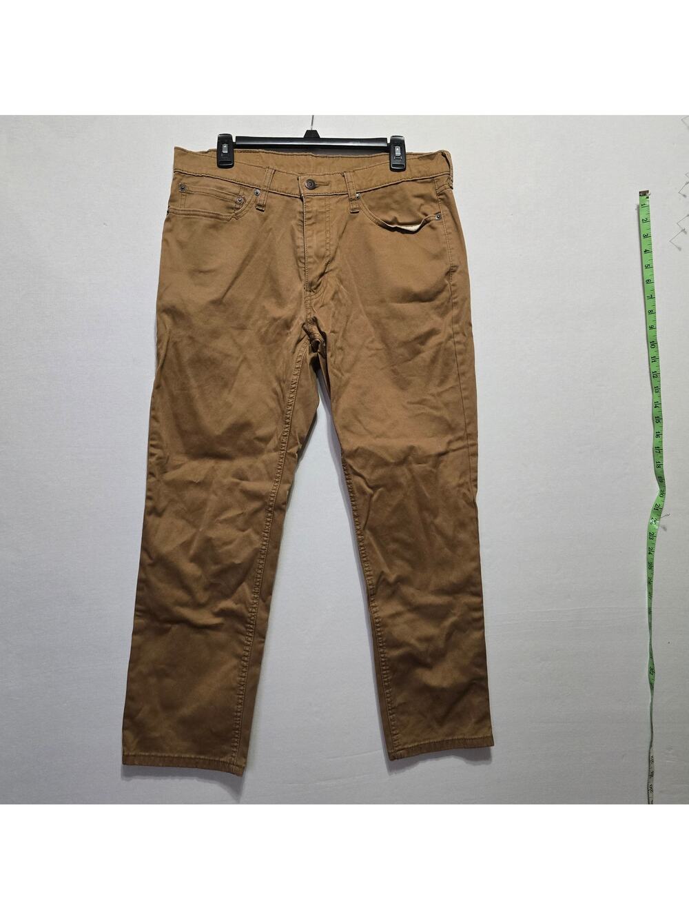 Levi's 541 Athletic Taper Brown WaterLess Twill Pants Mens 34x30 Stretch